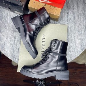 All Saints Combat Boots - sz 6